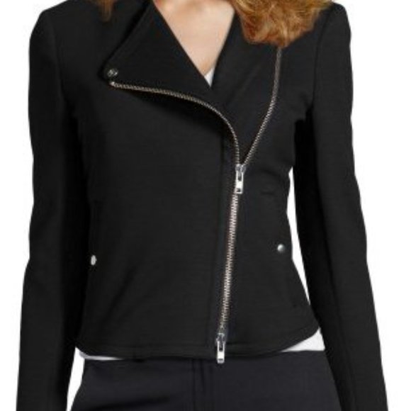 Theory Jackets & Blazers - Theory Jersey Knit Moto Jacket